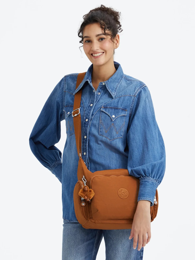 Kipling Gabb olkalaukku Mokka