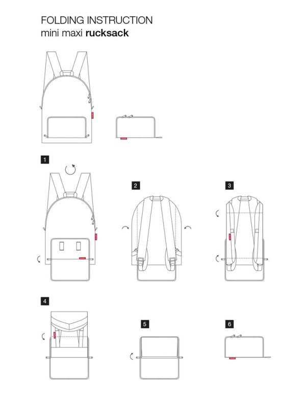 Reisenthel mini maxi kokoontaitettava reppu